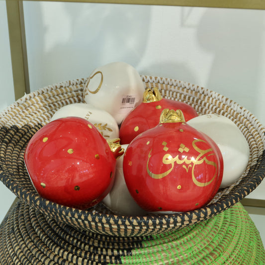 Red Pome With Golden Dots Sherie Boutik