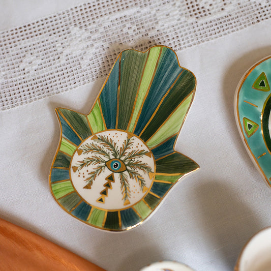 Khamsa Palm Tree Tableware l Wall Decor