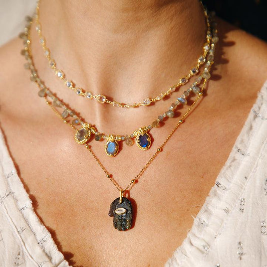 Crystal Necklace Chain Sherie Boutik