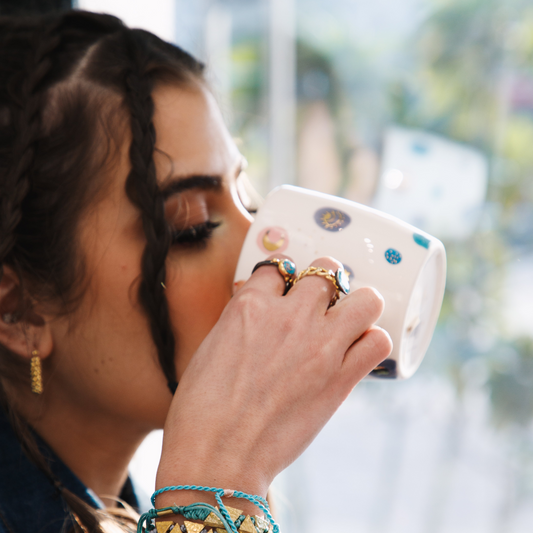 Polka Dot SB Multicolour Mug Sherie Boutik