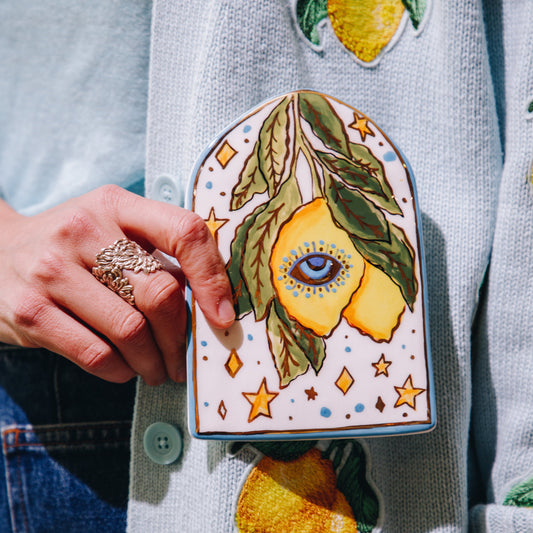 Amalfi Eye Lemon Wall Décor Sherie Boutik