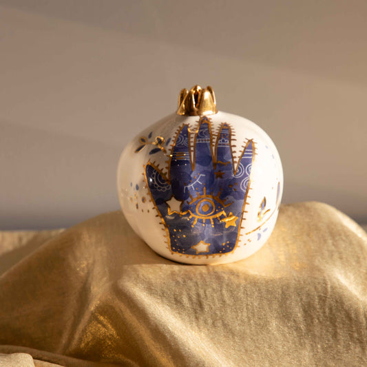 Blue khamsa pomegranate Sherie Boutik