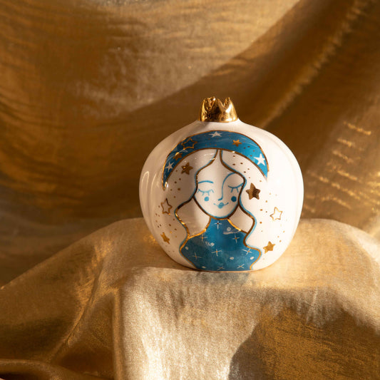 Light Blue Moon Girl Pomegranate Sherie Boutik