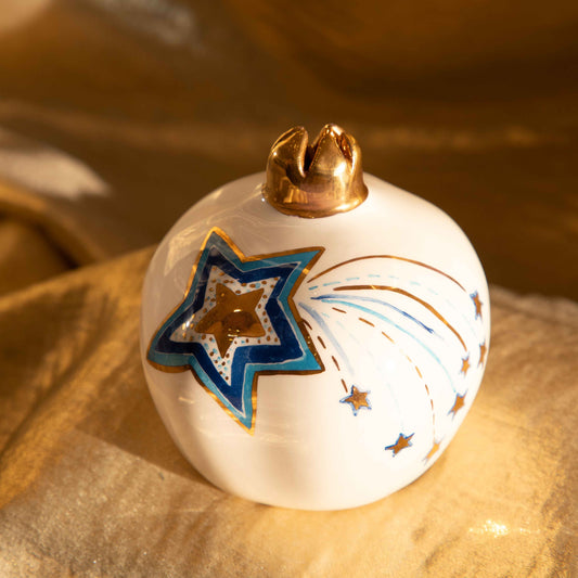 Gold & Blue Cluster Star Sherie Boutik