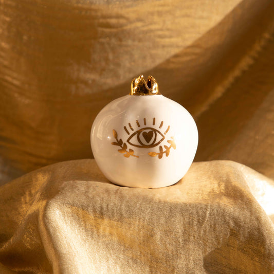 Golden Eye Heart Pomegranate Sherie Boutik