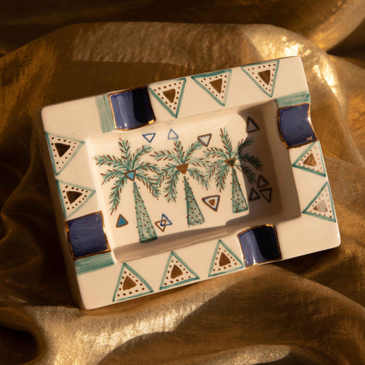 Trio Palm Tree Cigar Ashtray Sherie Boutik