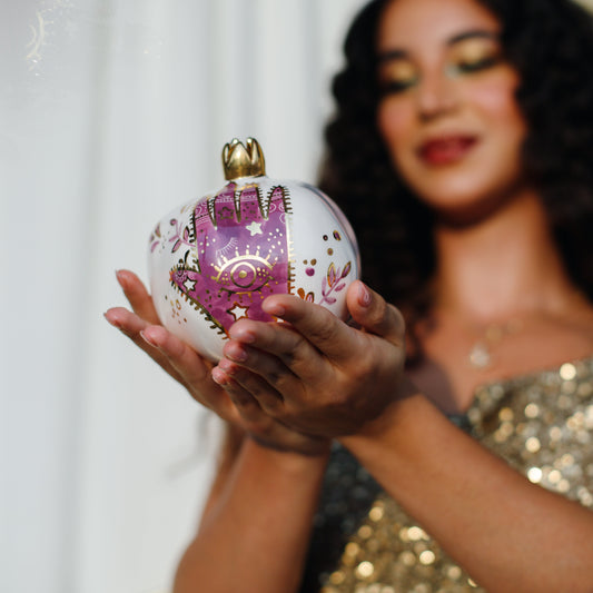 Lilac Khamsa Pomegranate Sherie Boutik