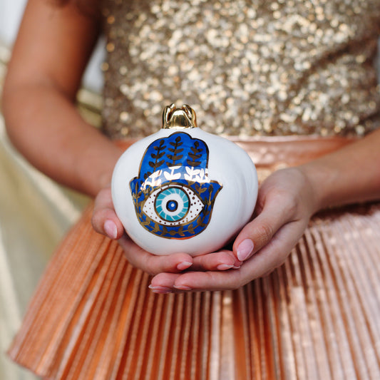 Blue Khamsa Eye Pomegranate