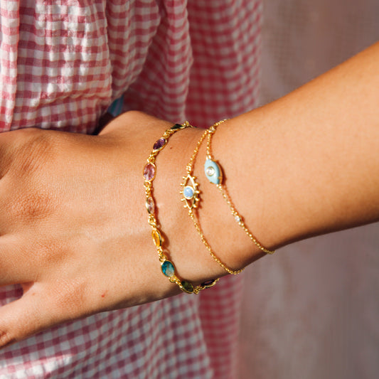 Multi colour crystal bracelet Sherie Boutik