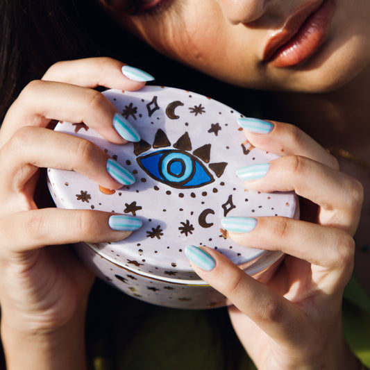 Light purple Celestial Eye Storage Box Sherie Boutik