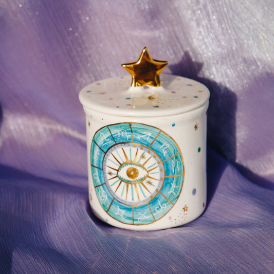 Scented Zodiac Candle Jar - Orange Blossom Sherie Boutik
