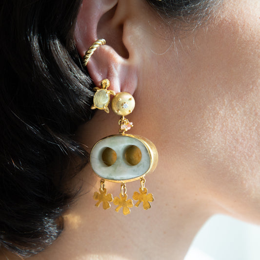 Hich “هـ" Tourmaline Earrings Sherie Boutik