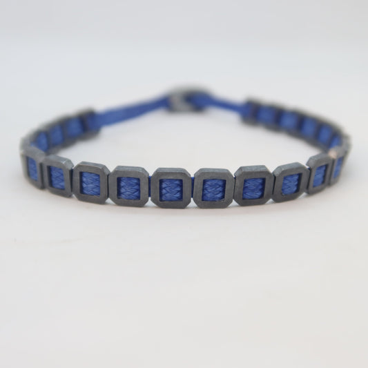 Oxidised Hexagonal | Square Bracelet - For Men Sherie Boutik