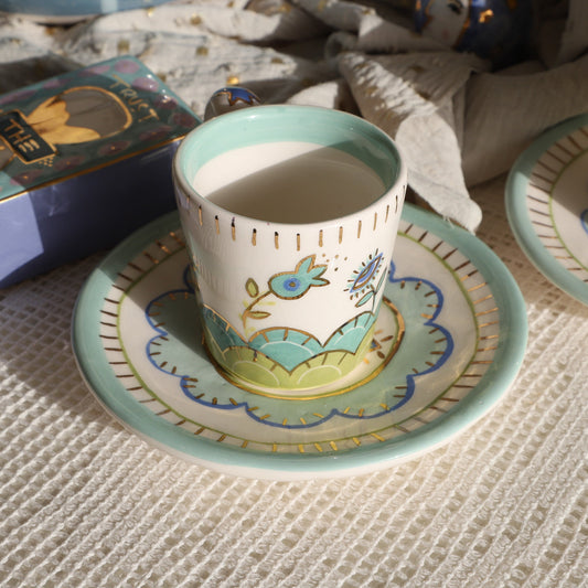 Flower Eye Garden Teacup Set