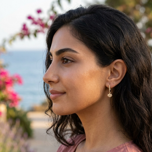 Delicate Eye Clear Earrings