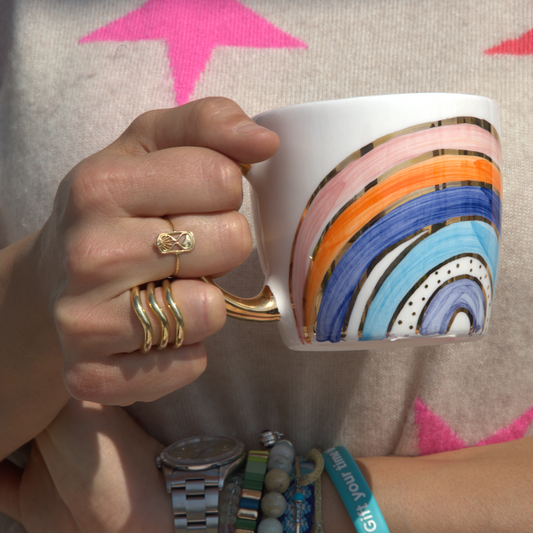 Rainbow Ceramic Mug Sherie Boutik