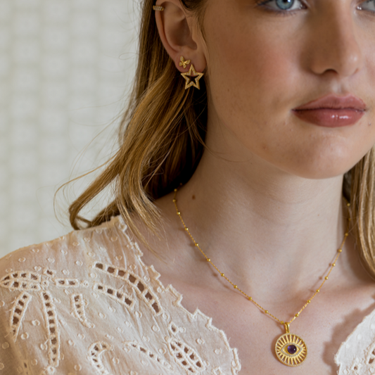 Sunbeam Eye Necklace Sherie Boutik