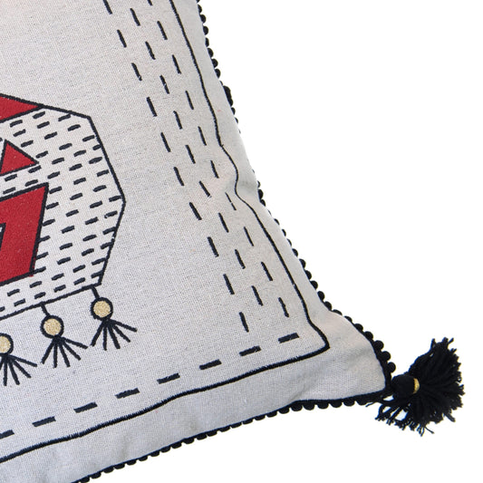 “Life’s Mysterious Balance” Cushion by Yalla Habibi x Sherie Boutik Sherie Boutik