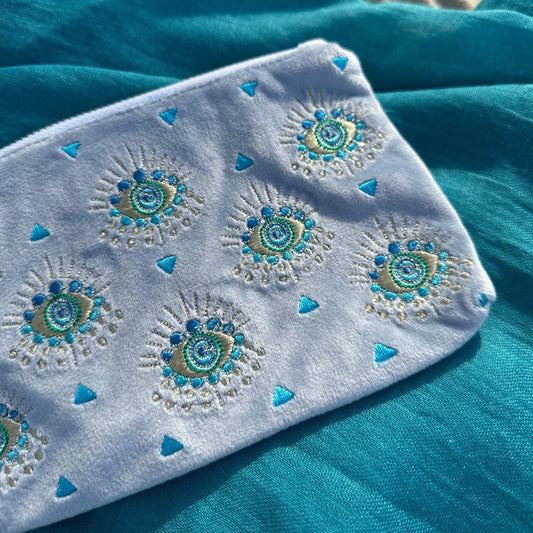 Essential Eye Embroidered Travel Pouch Sherie Boutik