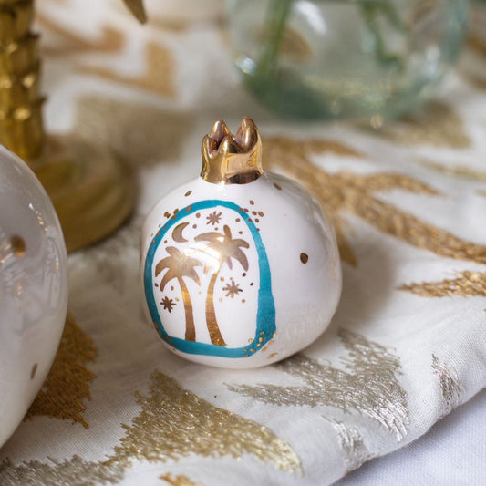 Double Golden Palm Tree Pomegranate Sherie Boutik