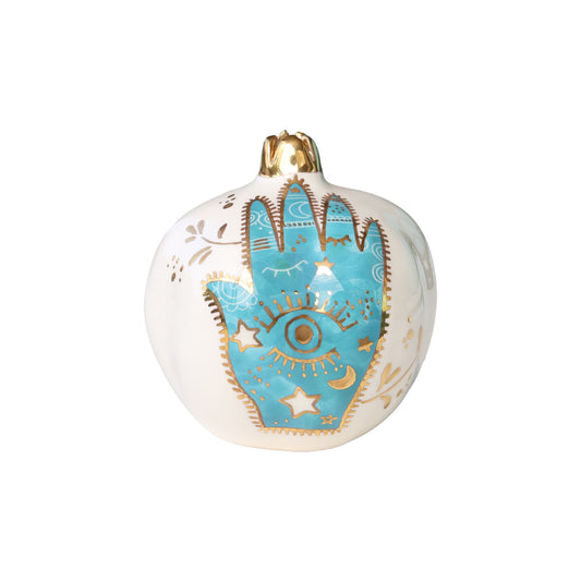 Green Khamsa Pomegranate