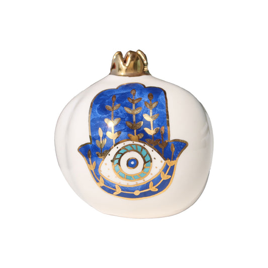 Blue Khamsa Eye Pomegranate