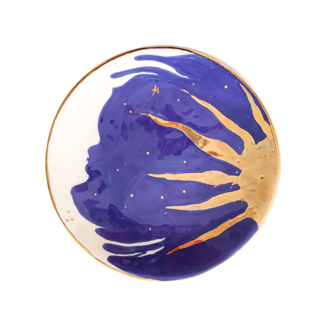 Sun + Moon Romance Ceramic Wall Décor