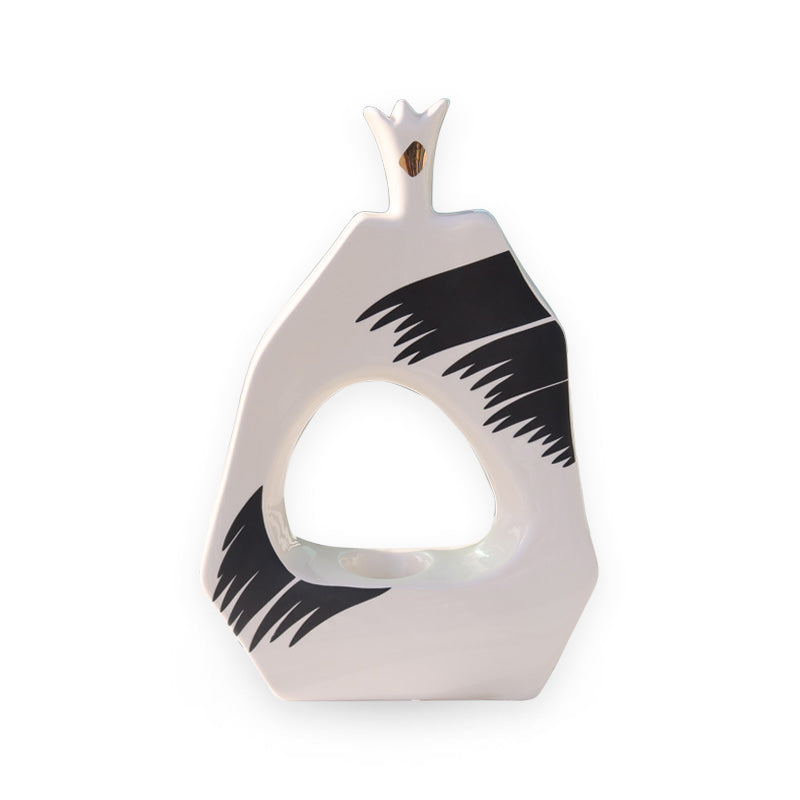 Pomi Monochrome Abstract Ceramic Objet D'art Sherie Boutik