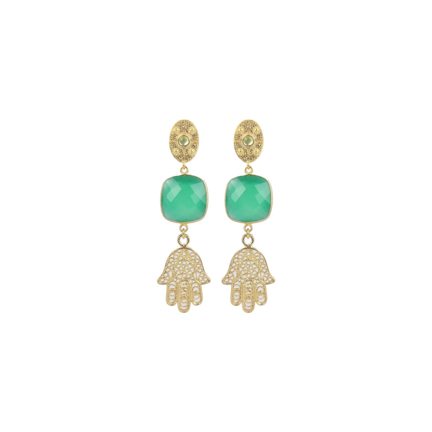 NATALIE KHAMSA LABRADORITE EARRINGS Sherie Boutik