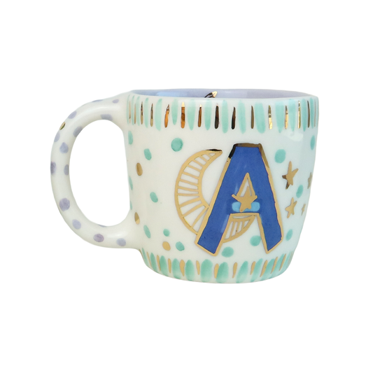Moon A Blue Alphabet Mug