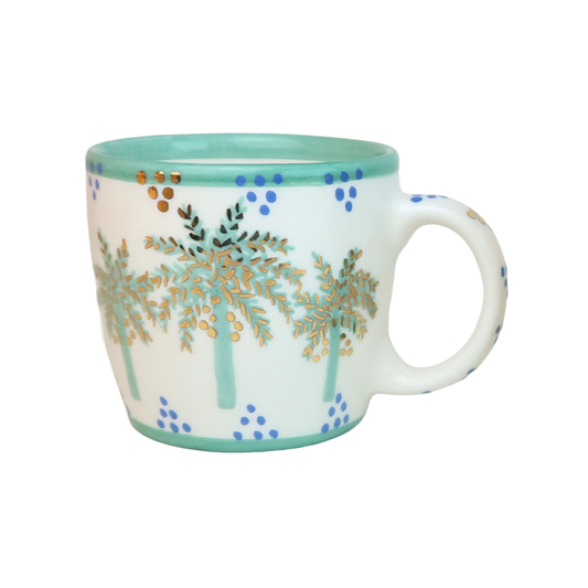 D Alphabet Palm Tree Mug