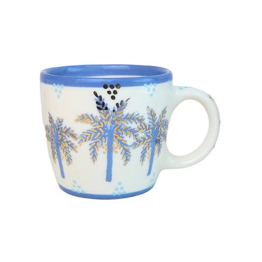F Alphabet Palm Tree Mug