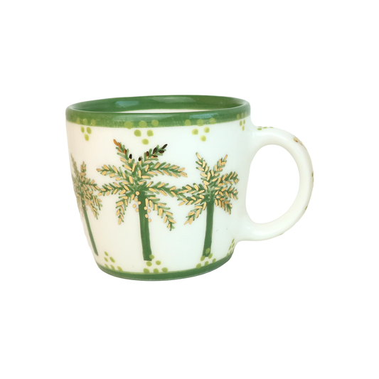 H Alphabet Palm Tree  Mug