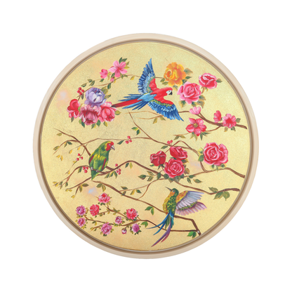 Floral Exotic bird and flower painting B