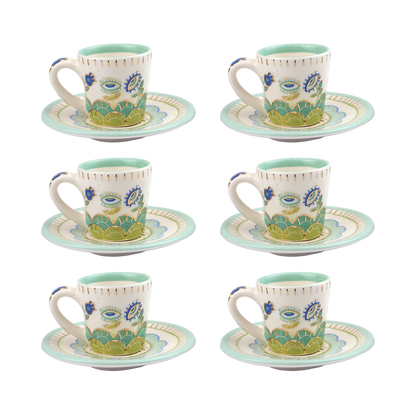pome & eye plants coffee cup set of 6 pcs