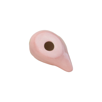 Bird  Pink  with Gold Heart design