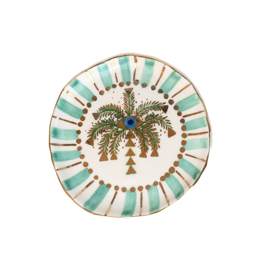 Palm Tree Decoration Plate Small