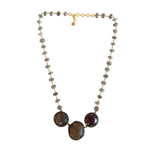 Labradorite + Mixed Stone Necklace