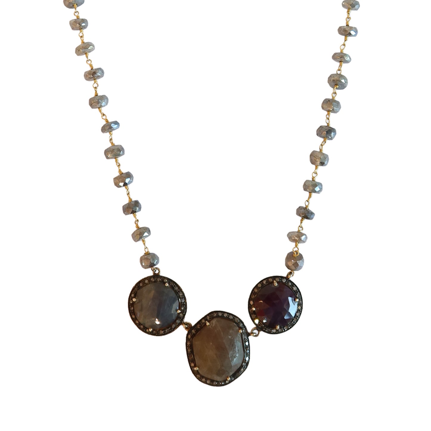 Labradorite + Mixed Stone Necklace