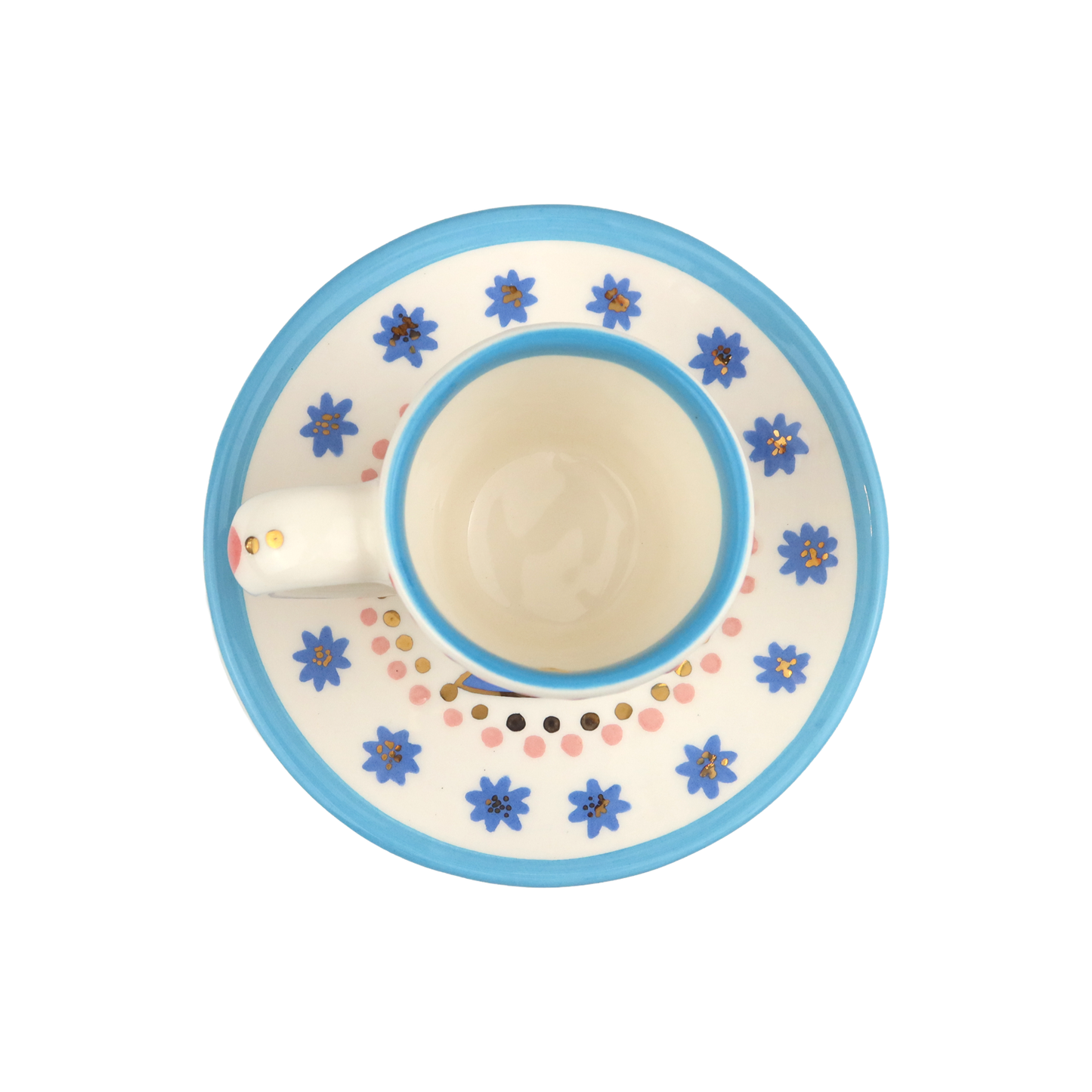 Falcon tea cup set blue