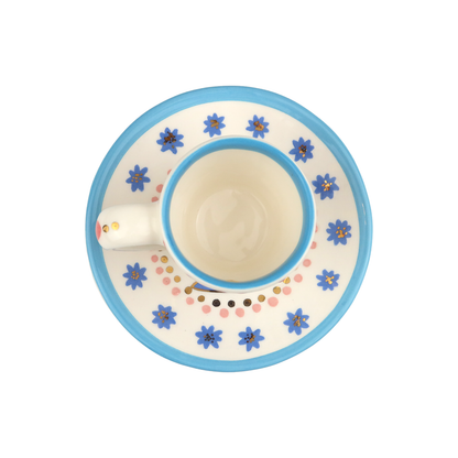 Falcon tea cup set blue