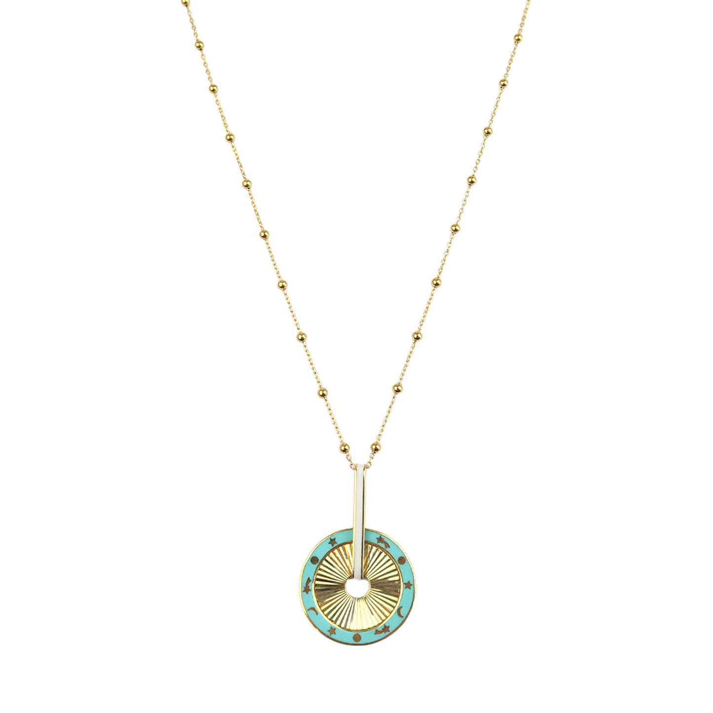 Geometric Enamel Eye & other  Designs -B-necklaces