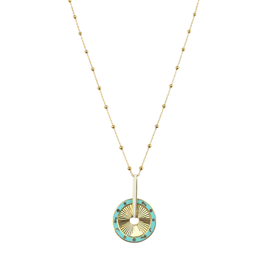 Geometric Enamel Eye & other  Designs -B-necklaces