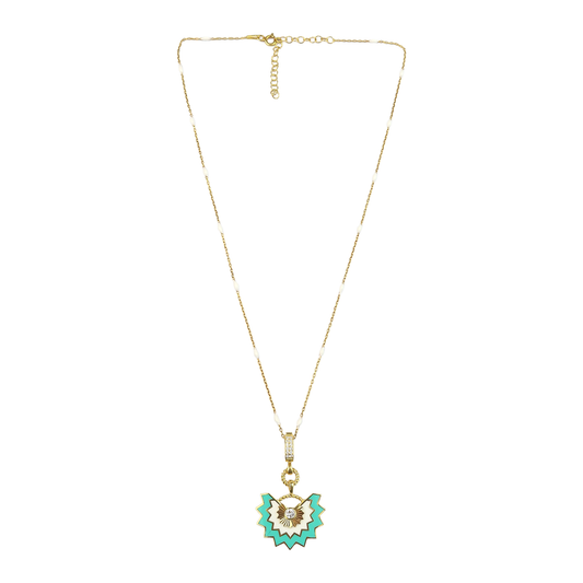 Geometric Enamel Eye & other  Designs -A-necklaces
