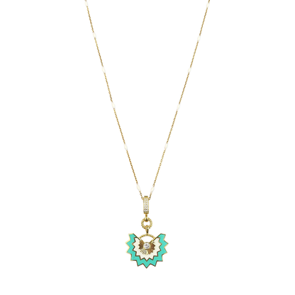 Geometric Enamel Eye & other  Designs -A-necklaces