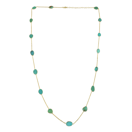 Long Necklace Turquoise B