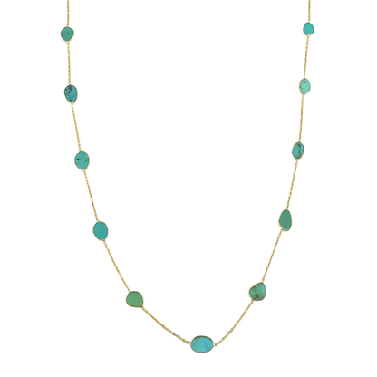 Long Necklace Turquoise B