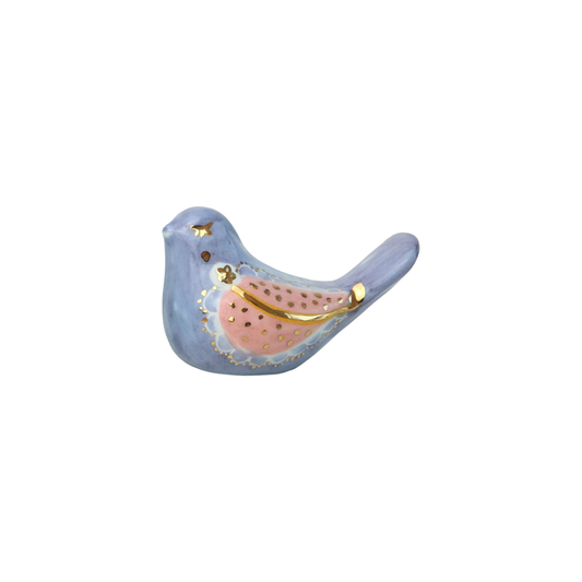 Purple  and pink Bird floral  design