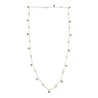 Long Necklace Turquoise /Aqua