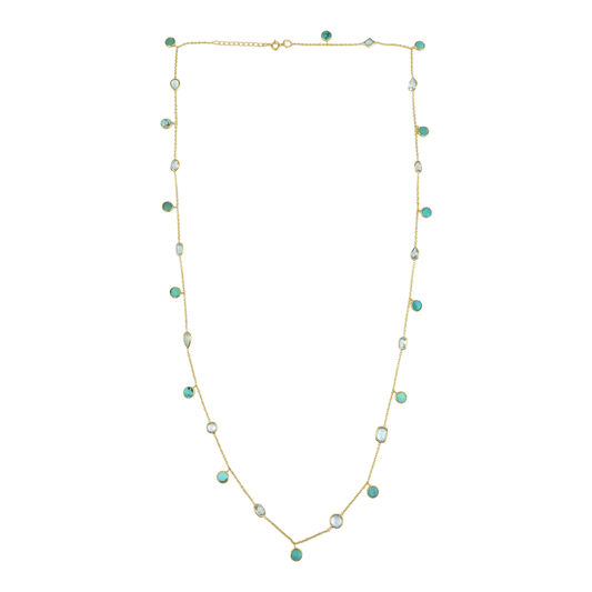 Long Necklace Turquoise /Aqua